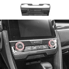 For Honda Civic 10th Sedan EX 2016-2018 Carbon Fiber Console AC Button Cover