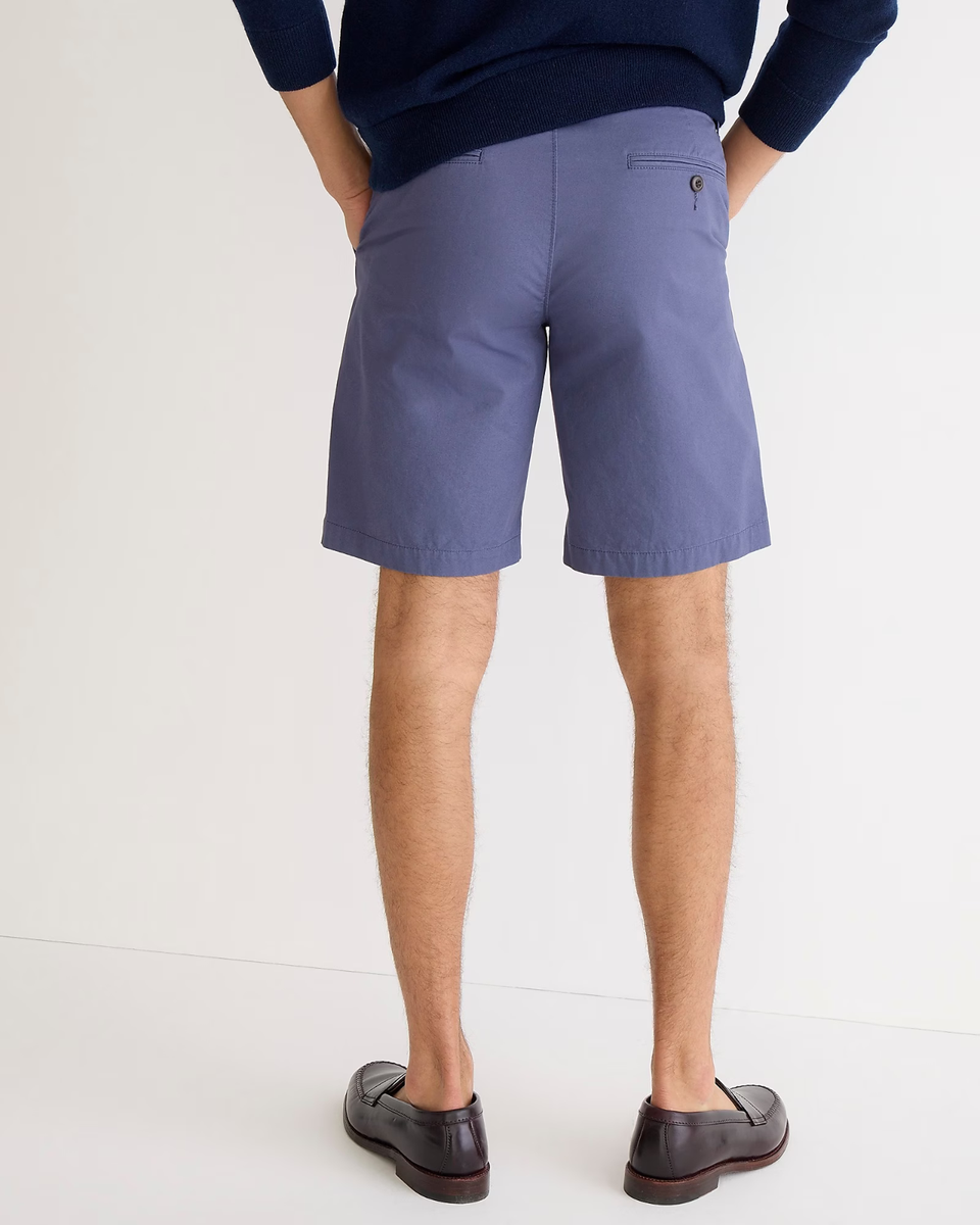 Short J Crew homme 32 bleu chino 9 été décontracté stretch
