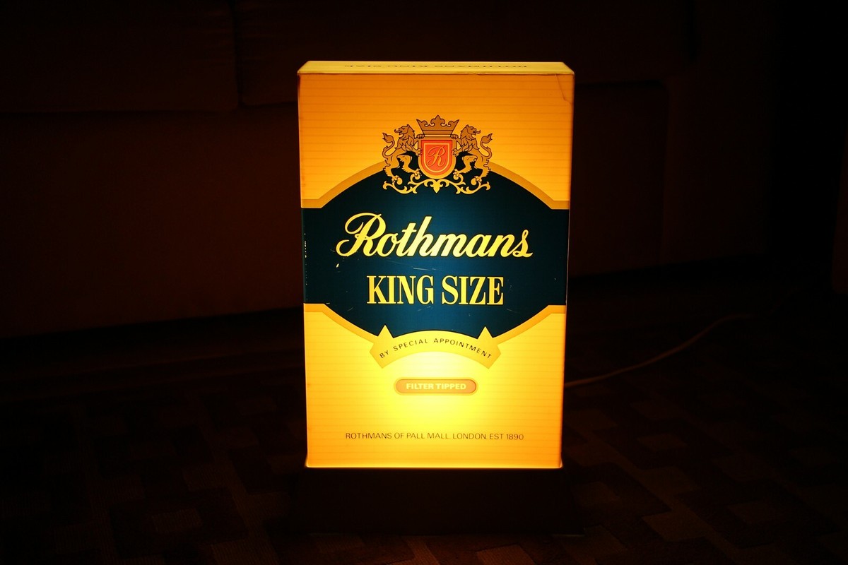 ROTHMANS KING SIZE ヴィンテージランタン Rare Vintage Rothmans King Size Cigarettes Bar Lamp Display