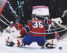 Samuel Montembeault Autographed 8x10 Photo - Net View
