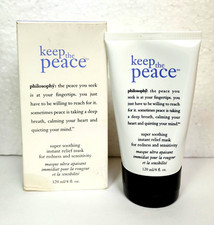 PHILOSOPHY KEEP THE PEACE 4 OZ SUPER SOOTHING INSTANT RELIEF MASK Not Sealed
