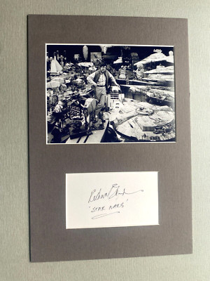 RICHARD EDLUND 'Star wars'  original signed Passepartout  20x30 Autogramm