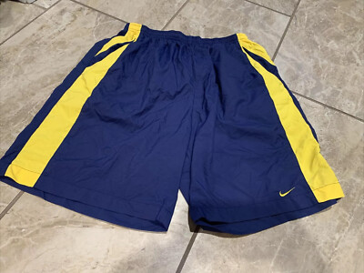 nike yellow and blue shorts