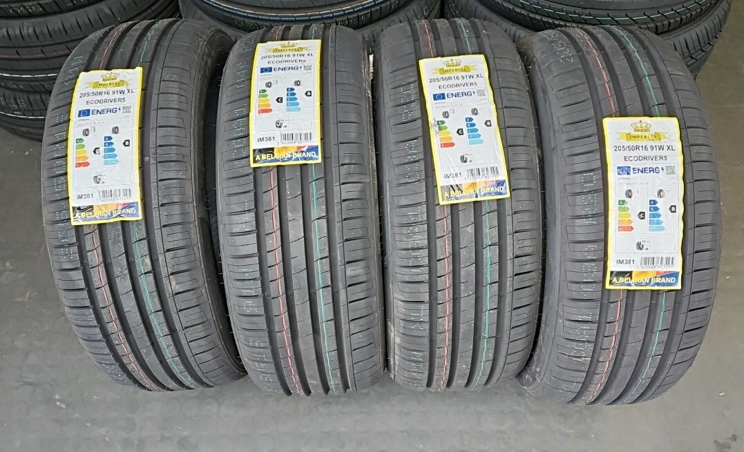 4 PNEUMATICI IN OFFERTA AUTO 205/50 R16 91W IMPERIAL GOMME NUOVE ESTIVE DOT 2023