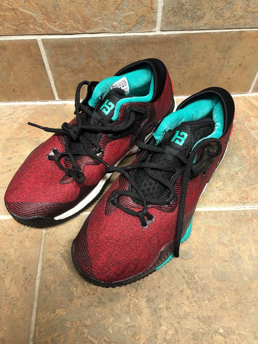 Adidas Crazylight Boost Low Red Blk Grade-School Size 5.5 Adidas Crazylight Boost Low Red Blk Grade-School Size 5.5