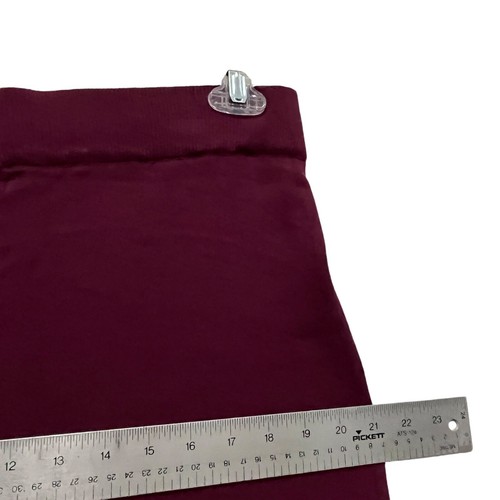 Anne Klein Knit Pants Women Size 1X Cotton Cashmere Merlot Wine New No Pockets - Picture 7 of 12