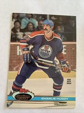 1991-92 Stadium Club Hockey #203 Charlie Huddy Los Angeles Kings NmMt Free Ship!