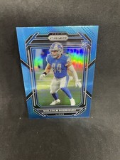 2022 Panini Prizm Football Malcolm Rodriguez Light Blue Rookie Card Lions SPm