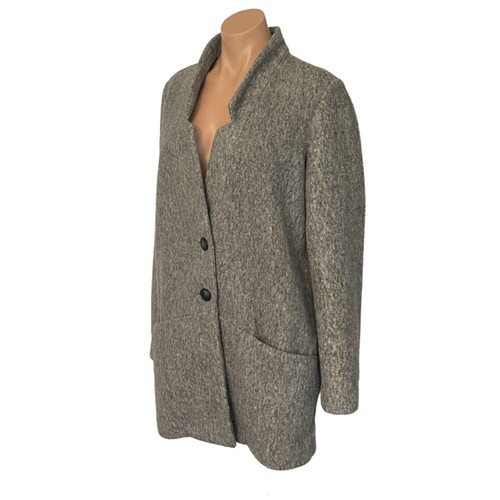 Old Navy Women's Size Medium Gray Lightweight Relaxed Fit Sweater Jacket Coat - Picture 3 of 10