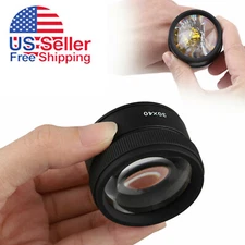 40x Magnifying Glass Eye Loupes Loop Optical Magnifier Jewelry Watch Repair Tool