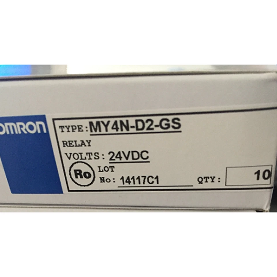 10pcs OMRON MY4N-D2-GS replace MY4N-D2-J POWER RELAY 24VDC 3A PLUG IN NEW - Image 2 of 2