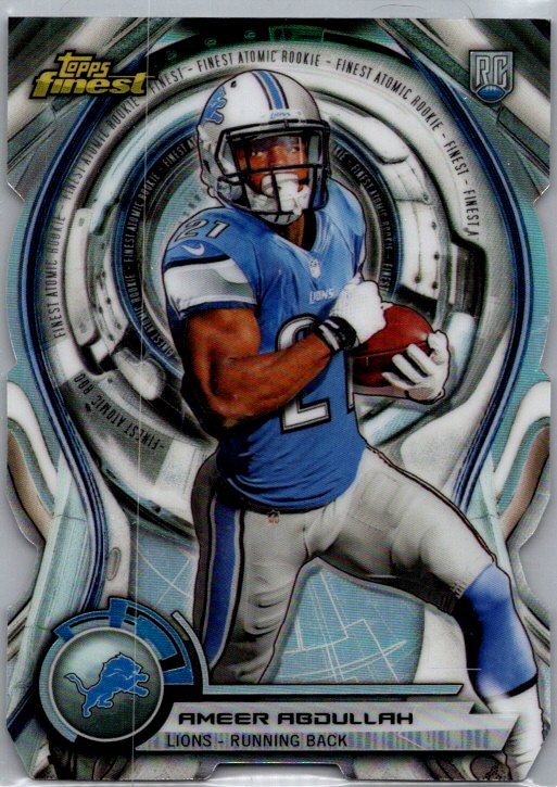 Ameer Abdullah Finest Atomic Rookie Die-Cut #AA Base