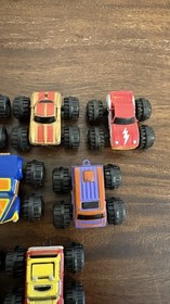 Vintage 1980s Micro Machines monster trucks off-road lot of 9