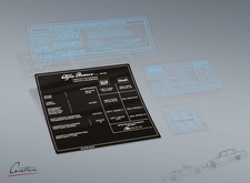 KIT ADESIVI ALFA ROMEO GIULIA, SPIDER DUETTO e GT JUNIOR  1300