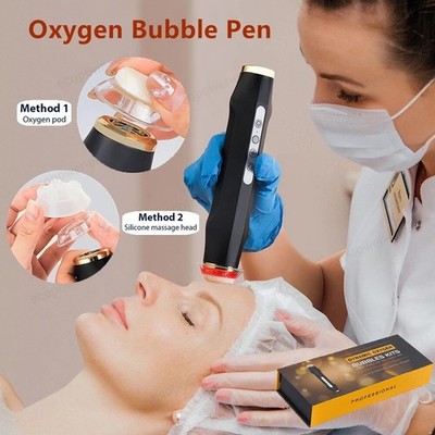 Facial SPA CO2 Bubble Oxygen Beauty Machine Gel Skin Bright Exfoliates Pods Kit