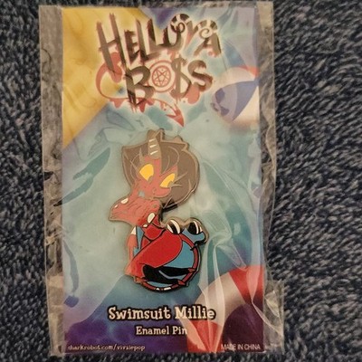 Helluva Boss Swimsuit Millie Enamelled Lapel Pin Animation Collectible 