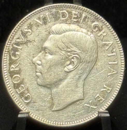 1950 Canada Fifty Cents 50C Silver Coin