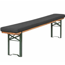 TexDeko Bierbankauflage (Mini 110cm) gepolstert für Bierzeltgarnitur 110x25x4cm