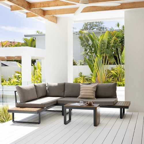 Tallai Outdoor Modular Corner Lounge Setting - Picture 2 of 15