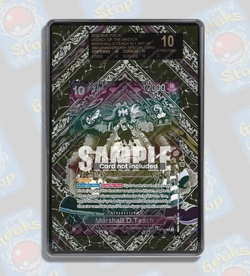 Marshall D. Teach SP Silver PSA TAG Beckett | Extended Art Display Case for Grad