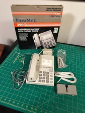 PhoneMate 3950 Phone Answering Machine 1990 TESTED COMPLETE W/BOX Movie TV Prop