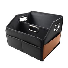 Noaman Car Organizer - 2025 Upgraded Leather Car Storage Organizer for Black
