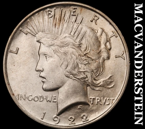 1922 Peace Dollar - Choice Gem Brilliant Uncirculated  Lustrous  #i6076