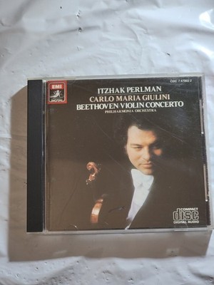 Itzhak Perlman Beethoven Violin Concerto CD EMI CDC 7 47002 2 Giulini