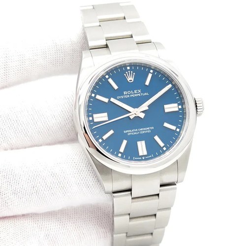 2026 New Rolex Oyster Perpetual 41mm - Reference 134300 - Med Blue Dial