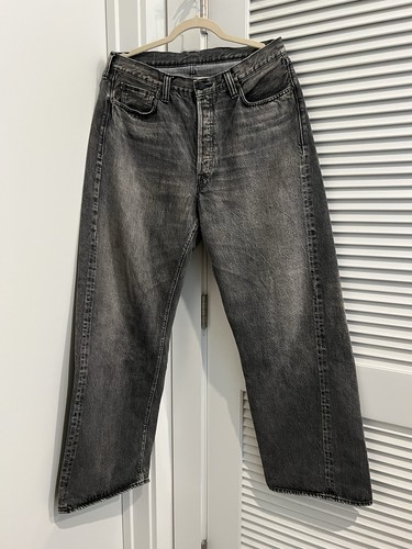 FULLCOUNT 1137BK DUKE 3 MODEL SELVEDGE DENIM DARTFORD BLACK 32/32