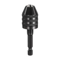 SchlüSselloser Bohrfutter 1/4 Zoll Bohrfutter Adapter 0.3-6.5Mm Schwarz