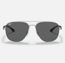 New Authentic Ray Ban RB3683 Gray Tinted Replacement Glass Lenses only size 59MM