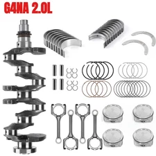 Crankshaft Connecting Rod Piston&Rings Main Rod Bearing Kit For Hyundai Kia 2.0L