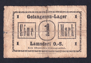 Lamsdorf O. S. Gefangenen Lager 1 Mark