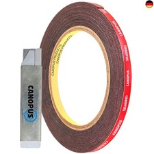 CANOPUS Profi Doppelseitig Klebeband Extra Stark, 4229P Klebeband 3m x 8mm