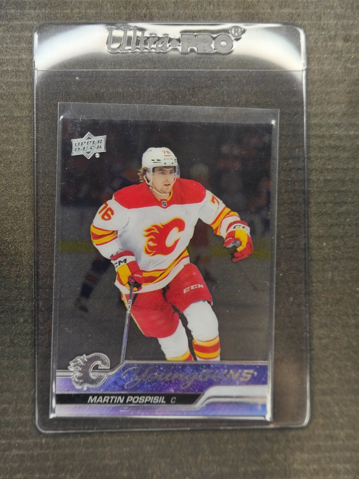 2023-24 Upper Deck Clear Cut Young Guns - Martin Pospisil # 713 - Flames