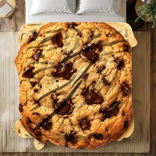 Giant Chocolate Chip Cookie Coral Fleece Blanket Funny Food Art