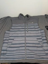 Men's Cinch Bonded Vest Size XXL Full Zip Gray Concealed Carry Fleece