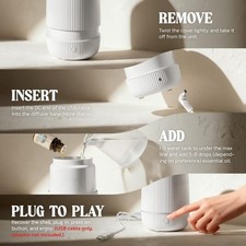 Essential Oil Diffuser 100ml Ultrasonic Aroma Diffuser,Auto Shut-Off 7Colour LED