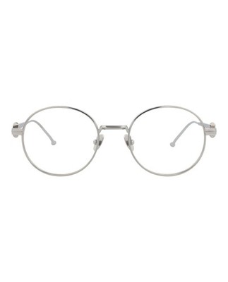 Cartier Men's Round/Oval Ruthenium Transparent Fashion Designer Eyewear