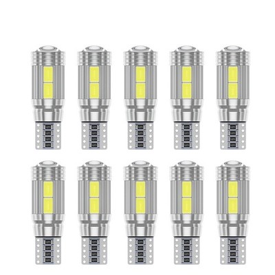 10X LED Bulb Wedge Side Turn Singal Light Super Bright White Ice Blue Red Amber