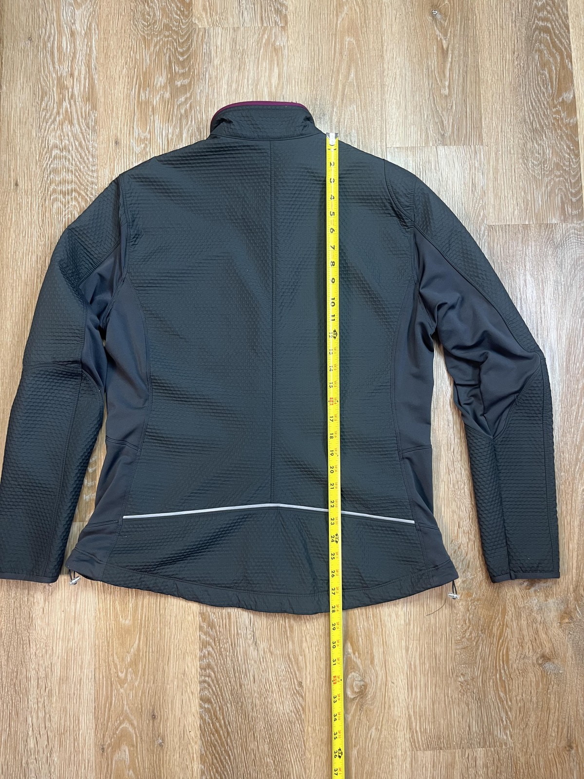 SACAI X NIKE Giacca Nike Sphere Pro donna XL nera full zip bordo riflettente corsa termica