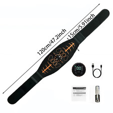 Smart Muscle Toner Abdominal Toning Belt Abs Trainer USB Recharge Body Massager