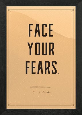 Face Your Fears Gerahmtes Wandbild Poster Leinwanddruck Bild