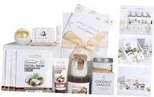 Coconut Spa Gifts for Women Birthday Self Care Kit Christmas Gifts Basket