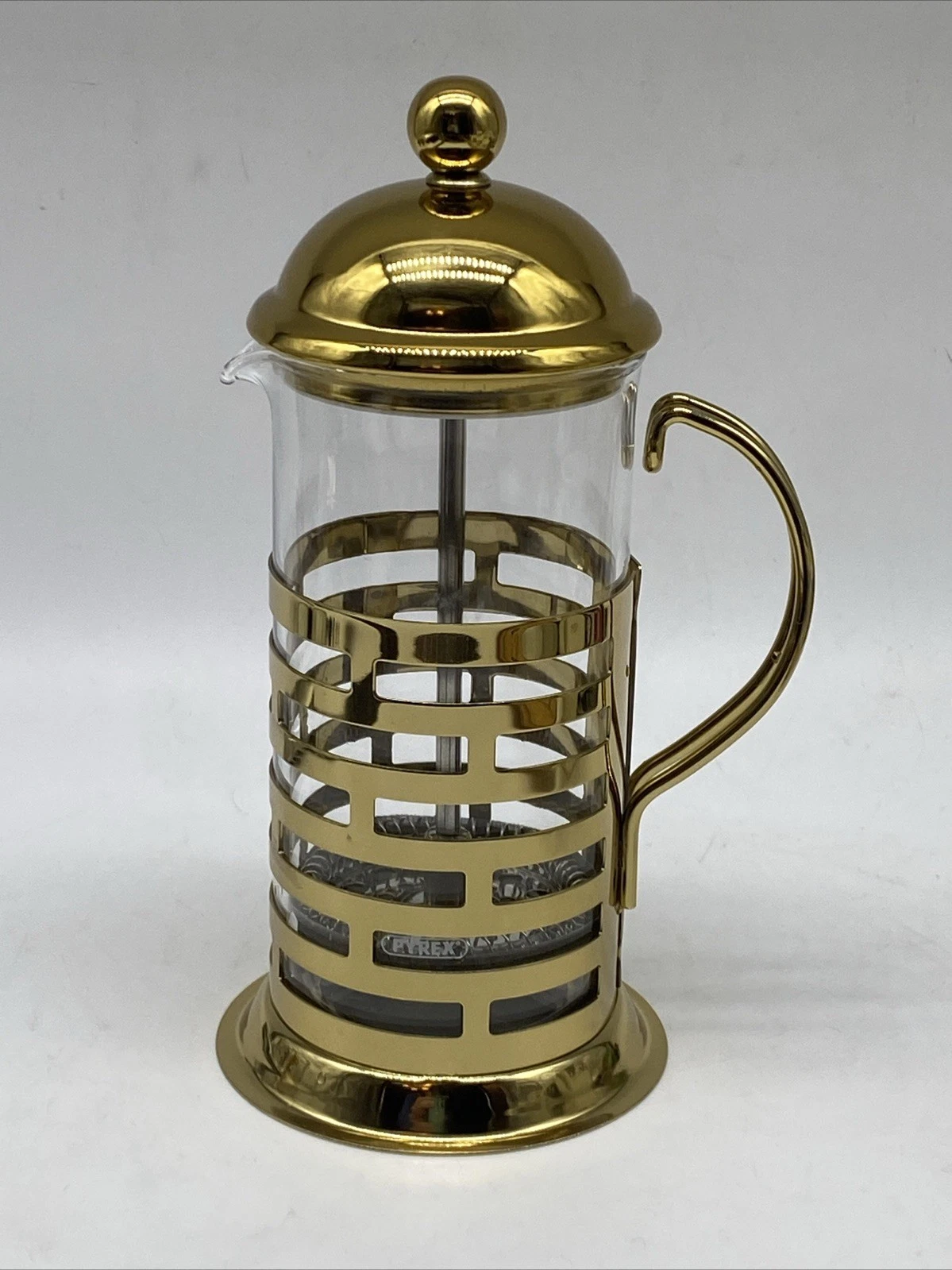 Gold French Press Pyrex Glass 12oz