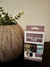 Braided Elastic Smart Watch Band 4Pack