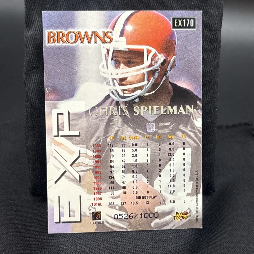 Chris Spielman 1999 Playoff Prestige EXP #EX170 #Ed /1000 - Image 4 of 4