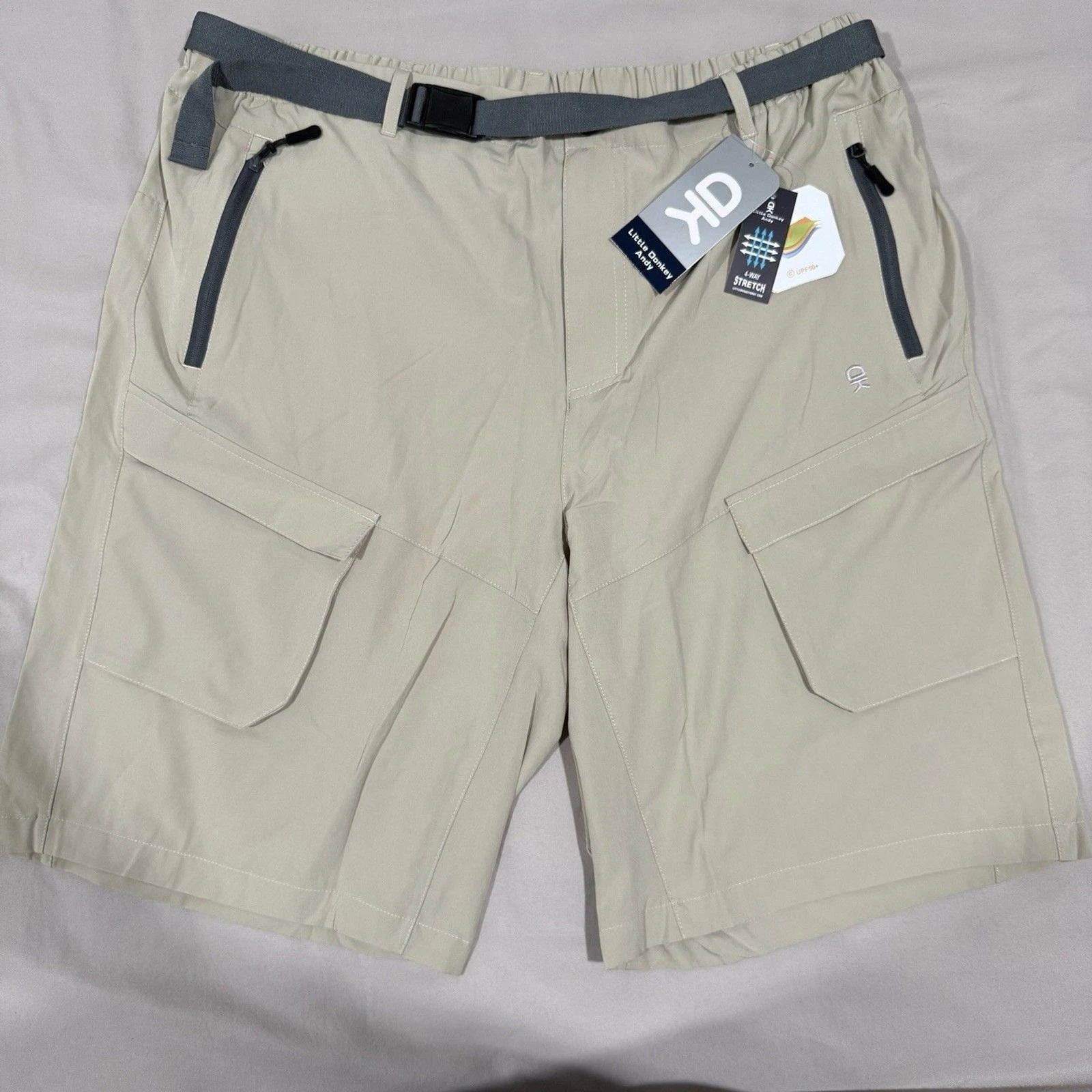Men's Stretch Quick Dry UPF 50+ Cargo Shorts In Khaki - XL
Opens in a new window or tab