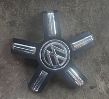 Original VW Transporter Radzierkappe Satinschwarz/Chromglanz